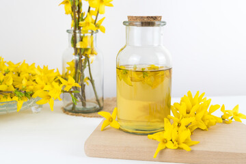 infusion of forsythia flowers, a rich source of rutin, rutoside