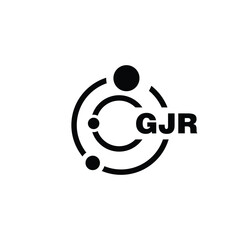 GJR letter logo design on white background. GJR logo. GJR creative initials letter Monogram logo icon concept. GJR letter design
