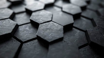 honeycomb, geometric shapes, black background