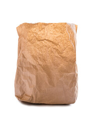 Used brown paper bag on transparent background, png file - 769863921