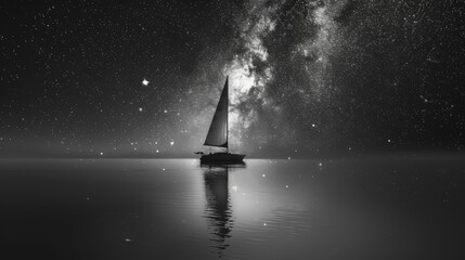 A quixotic journey across a sea where the stars reflect so perfectly that sailors cannot tell up from down