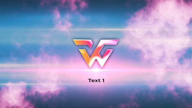 Clouds Flare Glossy Logo Reveal
