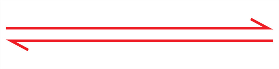 Obraz premium Red arrow pointing right. Arrow shape element. EPS 10