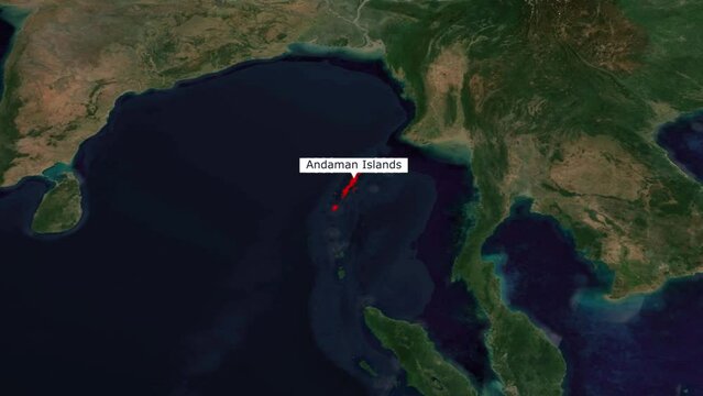 Andaman islands in world map. andaman islands map.