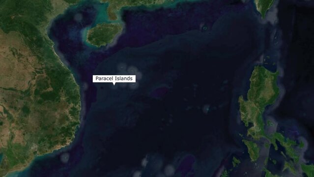 paracel islands in world map. paracel islands map. 