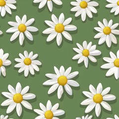 Fototapeta premium Fresh Daisy in Full Bloom A Testament to the Radiant Splendor of Nature