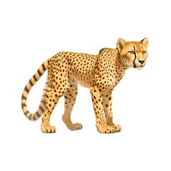 cheetah isolated on a white background
