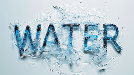 Element of water, written as Text "Water"