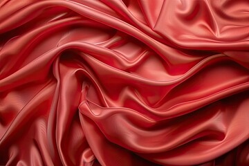 Obraz premium Red silk satin fold as a background