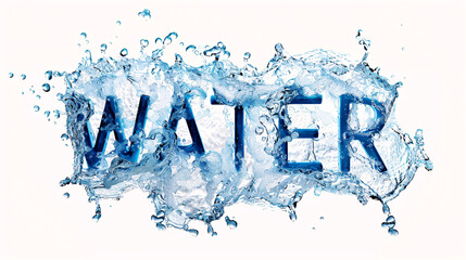 Element of water, written as Text "Water"