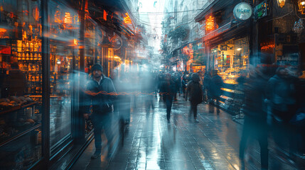 People in Jerusalem old city streets.