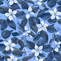 Fototapeta premium Vibrant Periwinkle Blossom A Radiant Display of Natures