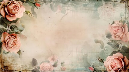 Nostalgic vintage photograph with a retro border and empty transparent space inside, perfect for showcasing memories or creating a classic look