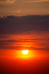 sunset over the sea