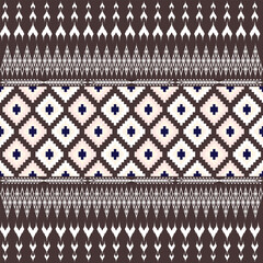 geometric shapes ethnic pattern Background design, carpet, wallpaper, clothing, wrap, batik, cloth, sash, embroidery illustration vector.