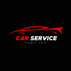 car service logo template vector design