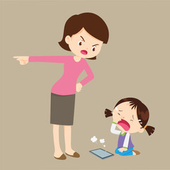 parent angry to kid addicted phone