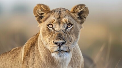portrait of a lioness