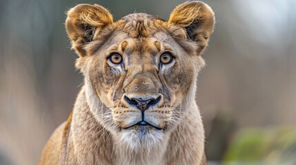 Obraz premium portrait of a lioness in the wild