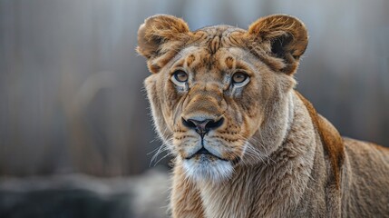 Obraz premium portrait of a lioness in the wild