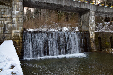 Slanic Moldova, waterfall from Sonda 2