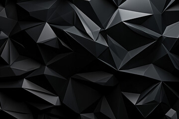 Abstract, 3d Render black and red  crystal background.