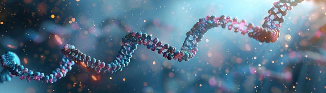 CRISPRCas9 gene editing in action, microscopic view, DNA strands, soft laboratory light , blue sci-fi tone,