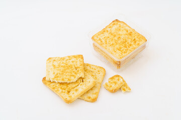 Special Chinese food grilled steamed bun slices