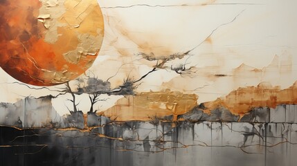Golden Solitude – A Tranquil Dream in Earth Tones