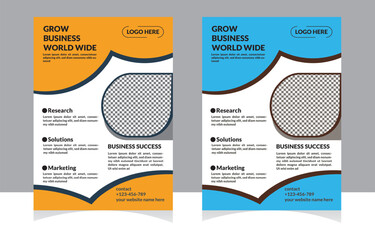 New flyer design template print ready