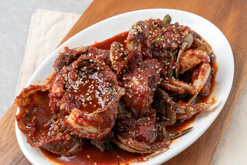 Korean food, red, crab, tempura, marinade, marinade, soy sauce, soup, steamed squid, stir-fried, braised tofu, pork, kimchi, stew, soybean paste, side dish, bean sprouts, anchovies, spinach