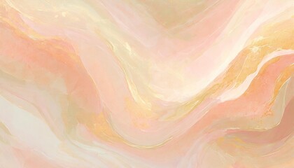 abstract marbling oil acrylic paint background illustration art wallpaper peach fuzz color with liquid fluid marbled paper texture banner painting texture