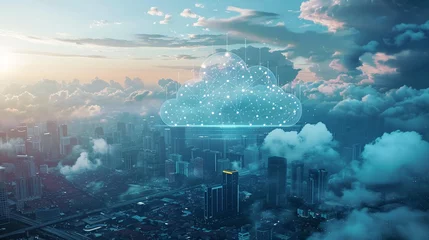 Poster Futuristic data management landscape powered by nextgen network and cloud computing © ParinApril