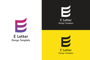 E Letter logo Template