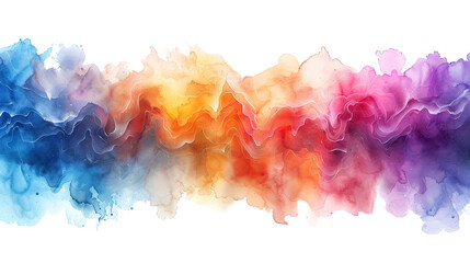 Abstract colorful rainbow color smoke illustration - obrazy, fototapety, plakaty