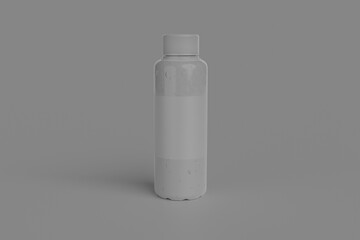  Coffee Bottle Mockup is a modern and versatile package design that is perfect for dairy and food products, such as milk, milkshake, protein shake, and Coffee