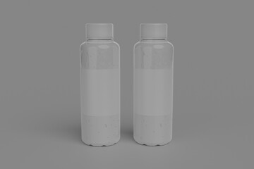  Coffee Bottle Mockup is a modern and versatile package design that is perfect for dairy and food products, such as milk, milkshake, protein shake, and Coffee