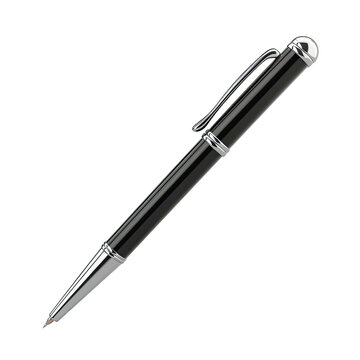 business office pen object on isolated on transparent background