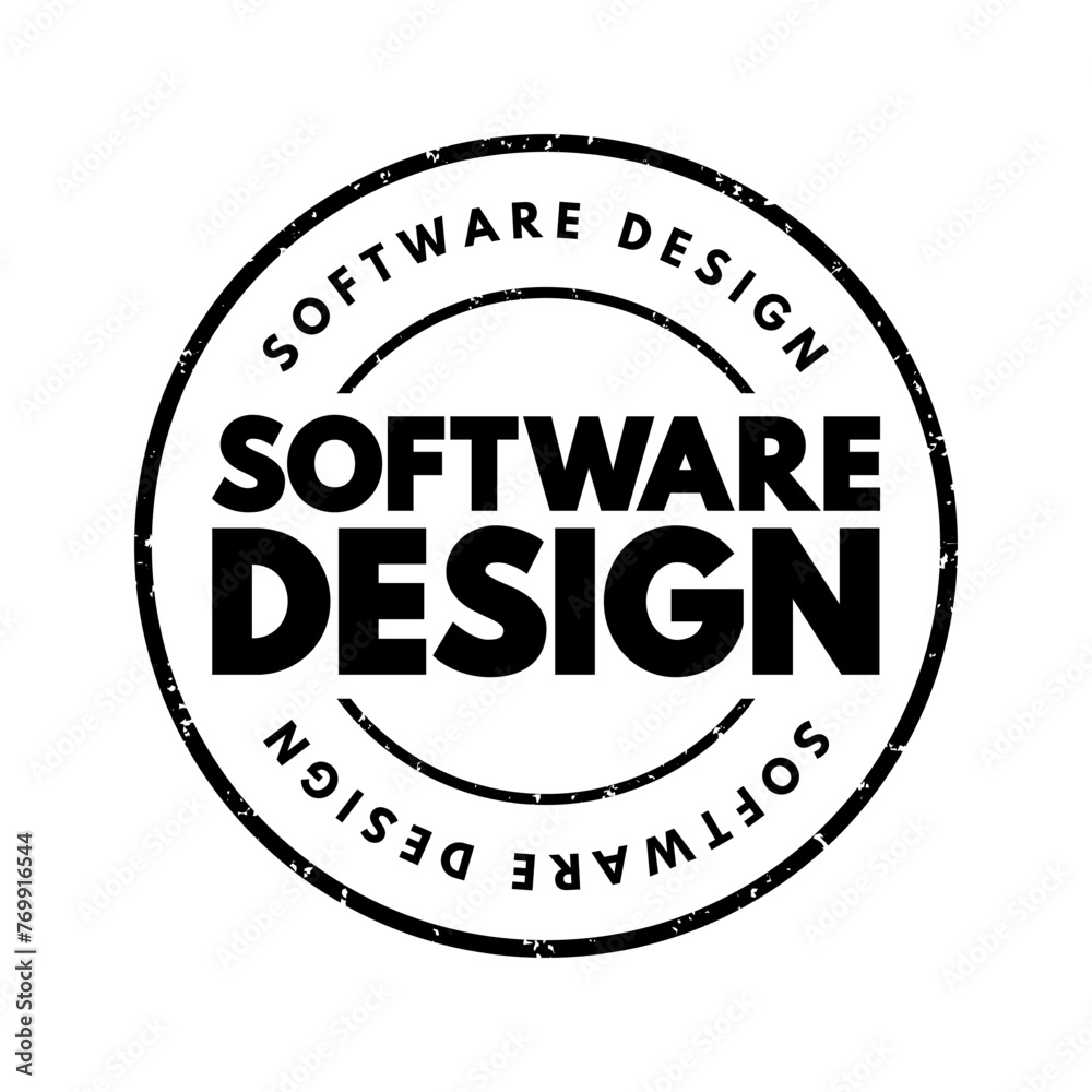 Poster software design - process by which an agent creates a specification of a software artifact intended 