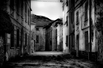 Fototapete Rund Street, Borghetto di Borbera, Alessandria, Piedmont, Italy © gianniarmano
