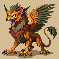 griffin, Eagle , Griffin with open wings 