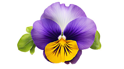 Isolated Pansy Image on transparent background