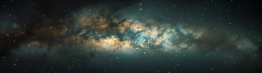 Emerald Expanse: The Milky Way in Deep Space
