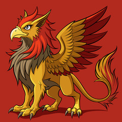 griffin, Eagle , Griffin with open wings 