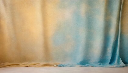 background backdrop studio cloth fabric muslin canvas painted blue portrait image clothes photo colours paint photographic paper wall vertical - obrazy, fototapety, plakaty