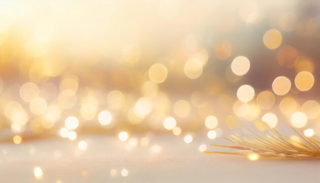 abstract cream background with blurry festival lights and outdoor celebration bokeh