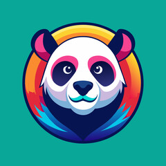 panda, bear, animal, cartoon, illustration, vector,