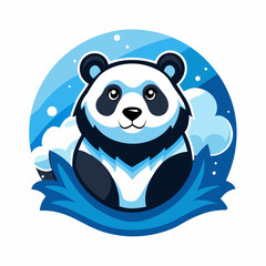 panda, bear, animal, cartoon, illustration, vector,
