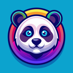 panda, bear, animal, cartoon, illustration, vector,