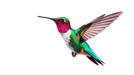 Fototapeta premium Elegant Hummingbird Portrait on transparent background